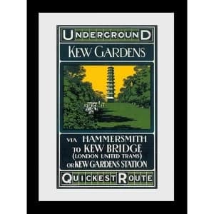 Transport For London Kew Quickest Route 60 x 80 Framed Collector Print