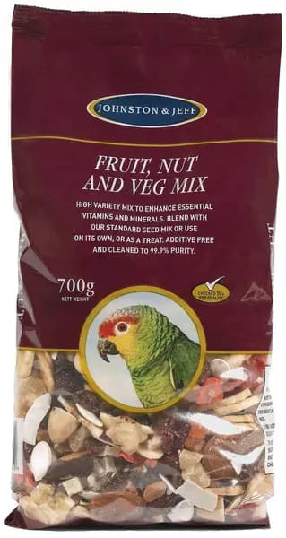 Johnston and Jeff Fruit Nut and Veg Mix Seed Bird Food 700g