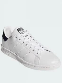 adidas Originals Stan Smith Trainers - White/Navy, Size 10.5, Women