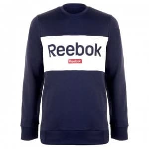 Reebok Big Logo Crew Sweater Mens - Heritage Navy