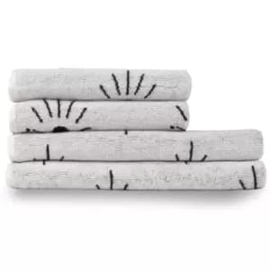 Set of 4 Furn. Theia Towels Ivory