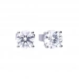 4 Claw Cubic Zirconia Studs 1ct E5907