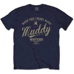 Muddy Waters - Keep The Blues Alive Mens XX-Large T-Shirt - Navy Blue