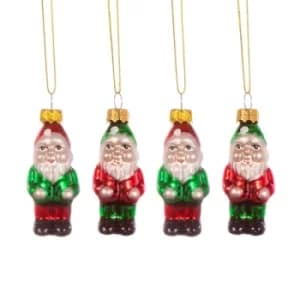 Gnome Shaped Bauble (Set of 4)