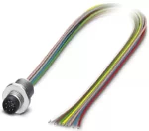Phoenix Contact Sacc-E-M8Ms-8Con-M10/0,5 Sensor Cord, 8P, M8 Plug-Free End, 0.5M