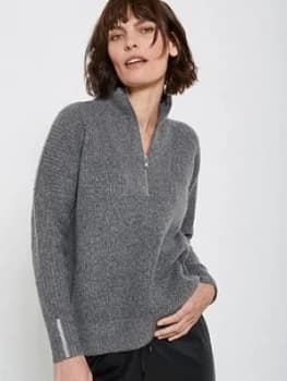 Mint Velvet Mint Velvet Chunky Half Zip Neck Jumper