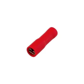 CONNECT Wiring Connectors - Red - Female Slide-On - 6.3mm - Pack Of 100 - 30135