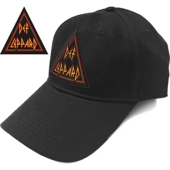 Def Leppard - Tri Logo Unisex Baseball Cap - Black