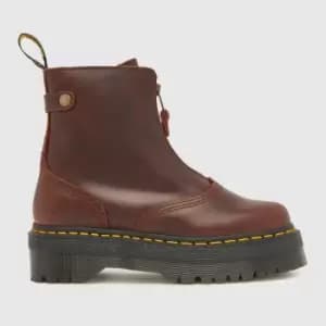 Dr Martens Jetta Boots In Brown