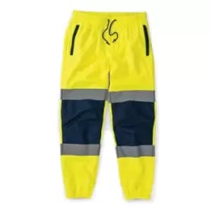 Tough Grit Hi-Vis 2-Tone Jogger Yellow/Navy - L