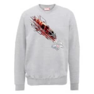 Marvel Avengers Assemble Iron Man Shooting Burst Sweatshirt - Grey - L