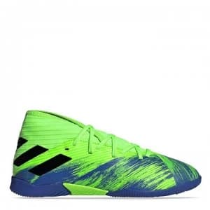 adidas Nemeziz 19.3 Junior Indoor Football Trainers - Green/Black/Blu