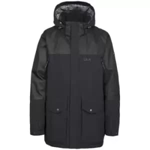 Trespass Mens Larken Waterproof DLX Jacket (XS) (Black)