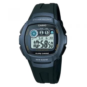 Casio Mens Digital Resin Strap Watch Black