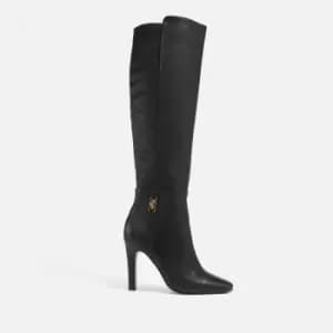 Kurt Geiger London Shoreditch Leather Heeled Knee High Boots - UK 5