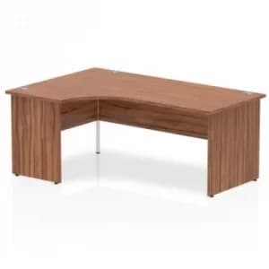 Impulse Panel End 1800 Left Hand Crescent Desk Walnut