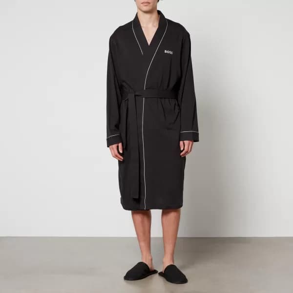 BOSS Bodywear Kimono Cotton-Jersey Dressing Gown - M