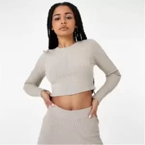 Kangol Knitted Long Sleeve Top - Beige