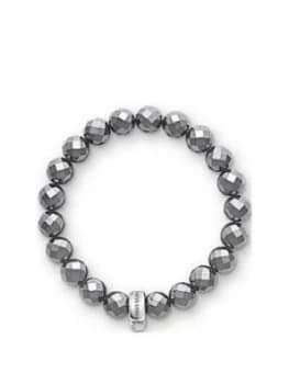 Thomas Sabo Charm Club Hematite Stone Bracelet, One Colour, Size L, Women