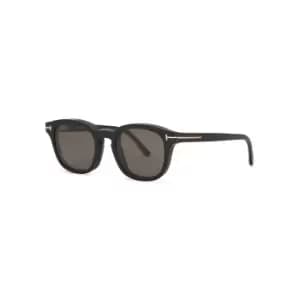Tom Ford Black Round-frame Optical Glasses