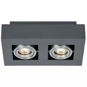 Italux Casemiro - Modern Surface Mounted Black Aluminum 2 Light , GU10
