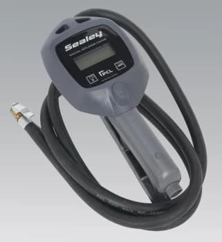 Sealey SA394 Digital Tyre Inflator with Clip-On Connector