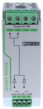Phoenix Contact QUINT-DIODE/48DC/2X20/1X40 Series DIN Rail Diode Module, DIN Rail Diode Module for use with DIN Rail