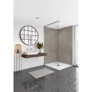 Mermaid Elite Gold Stone Tongue & Groove Single Shower Panel 2420 x 1200mm