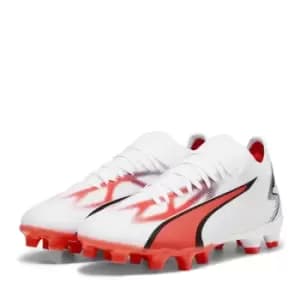 Puma Ultra Match.3 Womens Firm Ground Football Boots - White