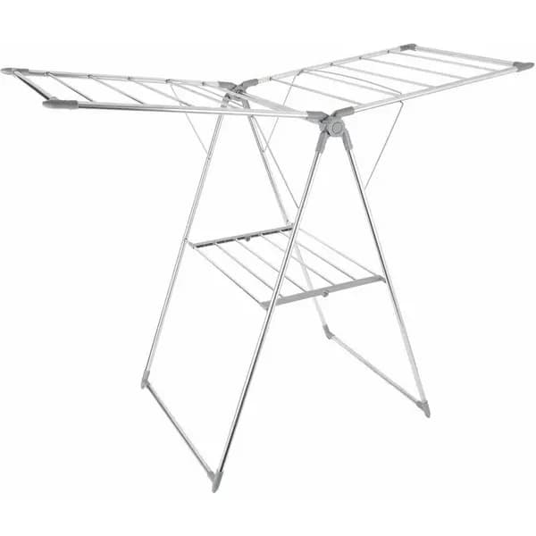 OURHOUSE SR20001B Winged Clothes Airer, Steel Frame, Indoor Use, 12.5M, 15 kg, Grey - Ourhouse SR20001B