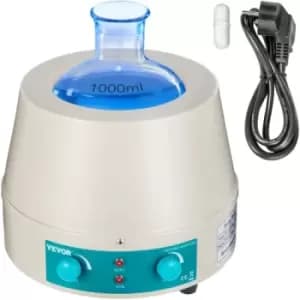 VEVOR Magnetic Stirrer 1000ml Heating Mantle 500W Adjustable Heating Mantle Stirrer 0-2000RPM Electrothermal LabTemperature Control 220V/450°C