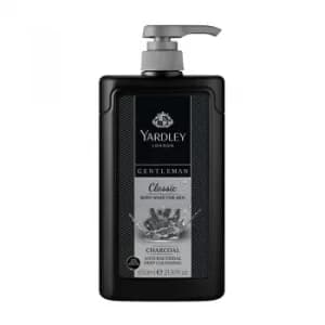 Yardley Gentleman Classic Charcoal Antibacterial Body Wash 650ml