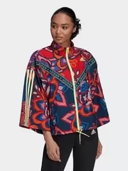 adidas Farm Rio Track Top, Blue Size XL Women