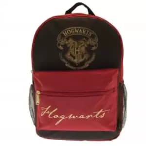 Harry Potter Hogwarts Backpack (One Size) (Black/Burgundy/Gold)