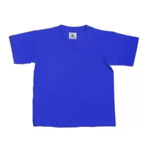 B&C Kids/Childrens Exact 150 Short Sleeved T-Shirt (Pack of 2) (1-2) (Royal)