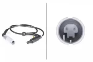 Wheel Speed Sensor 6PU010039-361 by Hella Front Axle Left/Right