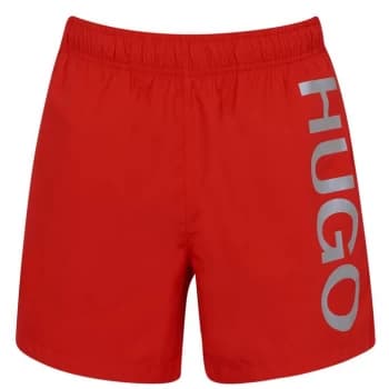 Hugo Boss Saba Swim Shorts Red/Silver Size L Men