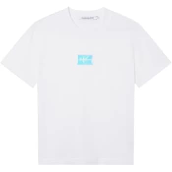 Calvin Klein Jeans Shine Badge T Shirt - Bright White
