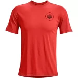 Under Armour Run Short Sleeve T Shirt Mens - Orange