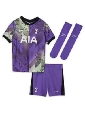 Nike Tottenham 21/22 3rd Little Kids Kit, Purple, Size L