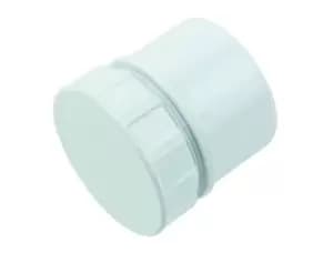 Floplast White Solvent Weld Access Plug, (Dia)50mm