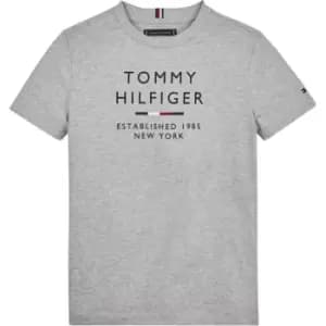 Tommy Hilfiger TH LOGO TEE S/S - Grey