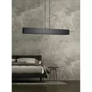Emibig Gentor Black Bar Pendant Ceiling Light 4x E27