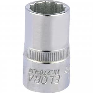 Elora 1/2" Drive Bi Hexagon Socket Metric 1/2" 15mm