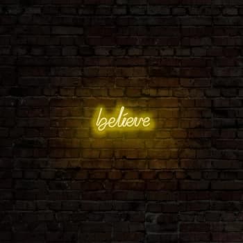 Believe - Yellow Yellow Wall Lamp