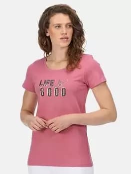 Regatta Filandra VI T-Shirt - Pink, Light Pink, Size 12, Women