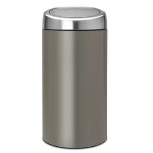 Brabantia Touch Bin Recycle 2x20 Litre Platinum