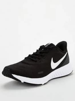 Nike Revolution 5 - Black/White, Size 10, Men