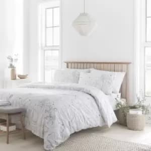 Drift Joanna Silver Eco-Friendly Duvet Cover and Pillowcase Set Silver