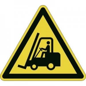 Durable 173404 Symbol warning of industrial trucks Yellow, Black